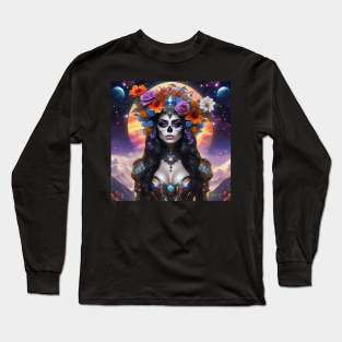 Pretty Girls Los Muertos – Cosmic Dreamscapes 4 Long Sleeve T-Shirt